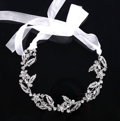 Lauren - Silver Crystal Bridal Headband