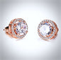 "Pandora" - Cubic Zirconia Stud Earrings - Available in Silver, Rose Gold and Yellow Gold