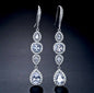 Michelle - Cubic Zirconia Bridal Earrings - Available in Silver, Rose Gold and Yellow Gold