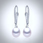 Allie - Freshwater Pearl and Sterling Silver Bridal Earrings