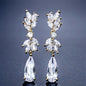 Gemma - Cubic Zirconia Bridal Earrings - Available in Rose Gold, Silver and Yellow Gold