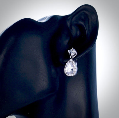 Juliana - Cubic Zirconia Bridal Jewelry Set - Available in Silver, Rose Gold and Yellow Gold