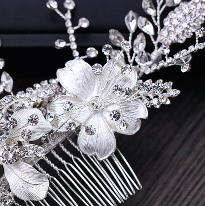 Claudia - Crystal Bridal Hair Comb - Available in Gold and Silver