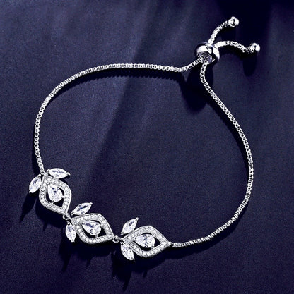Maxine - Silver Cubic Zirconia Bridal Jewelry Set