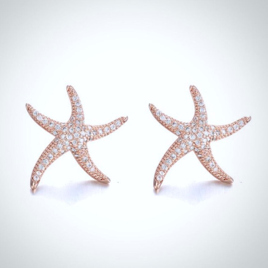 Marbella - Pearl and Crystal Sea Star Bridal Earrings