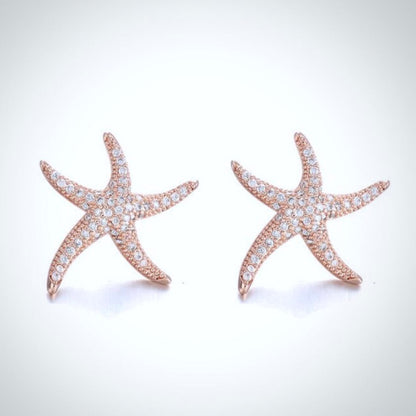Marbella - Pearl and Crystal Sea Star Bridal Earrings