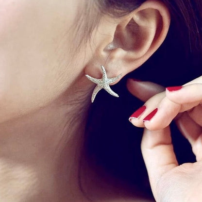 Marbella - Pearl and Crystal Sea Star Bridal Earrings