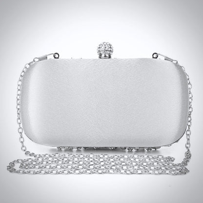 Flavia - Silver Bridal Handbag Clutch