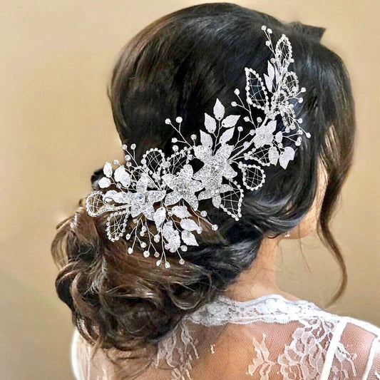 Beaumont - Crystal Bridal Hair Accessory - Available in Silver and Gold
