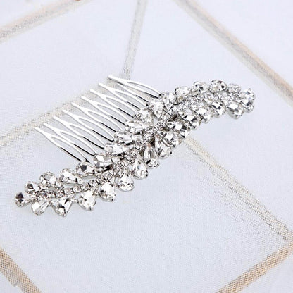 "Tamara" - Silver Austrian Crystal Bridal Hair Comb