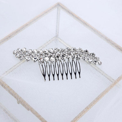 "Tamara" - Silver Austrian Crystal Bridal Hair Comb