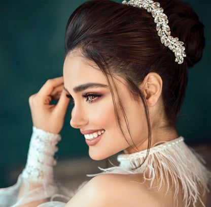 "Tamara" - Silver Austrian Crystal Bridal Hair Comb