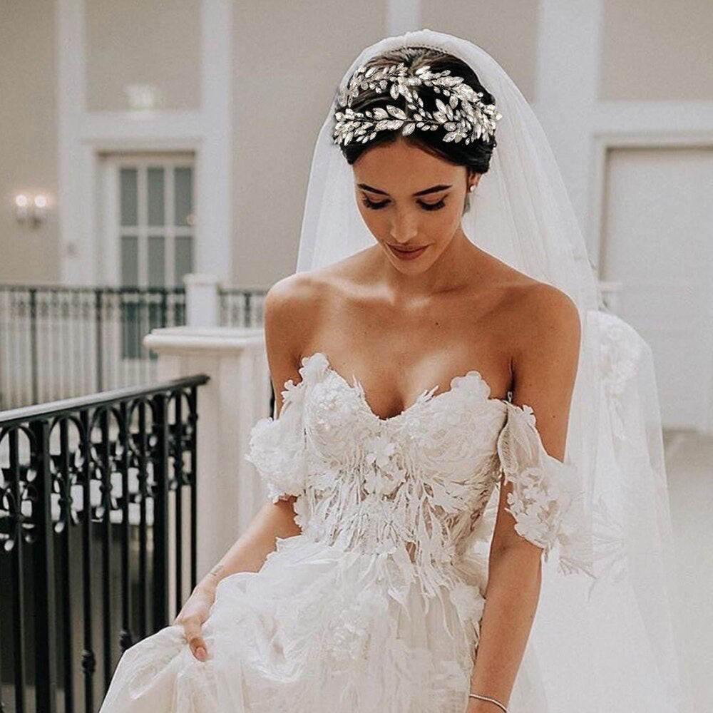 Monterra - Silver Crystal Bridal Hair Accessory