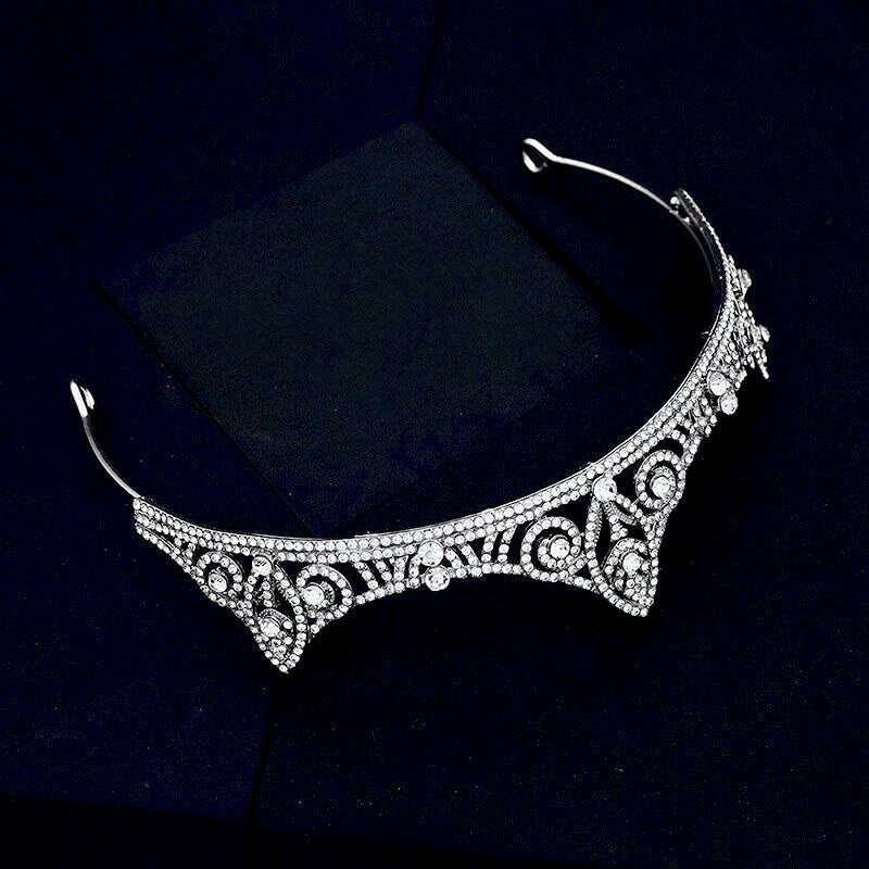 Danika - Silver Cubic Zirconia Bridal Tiara