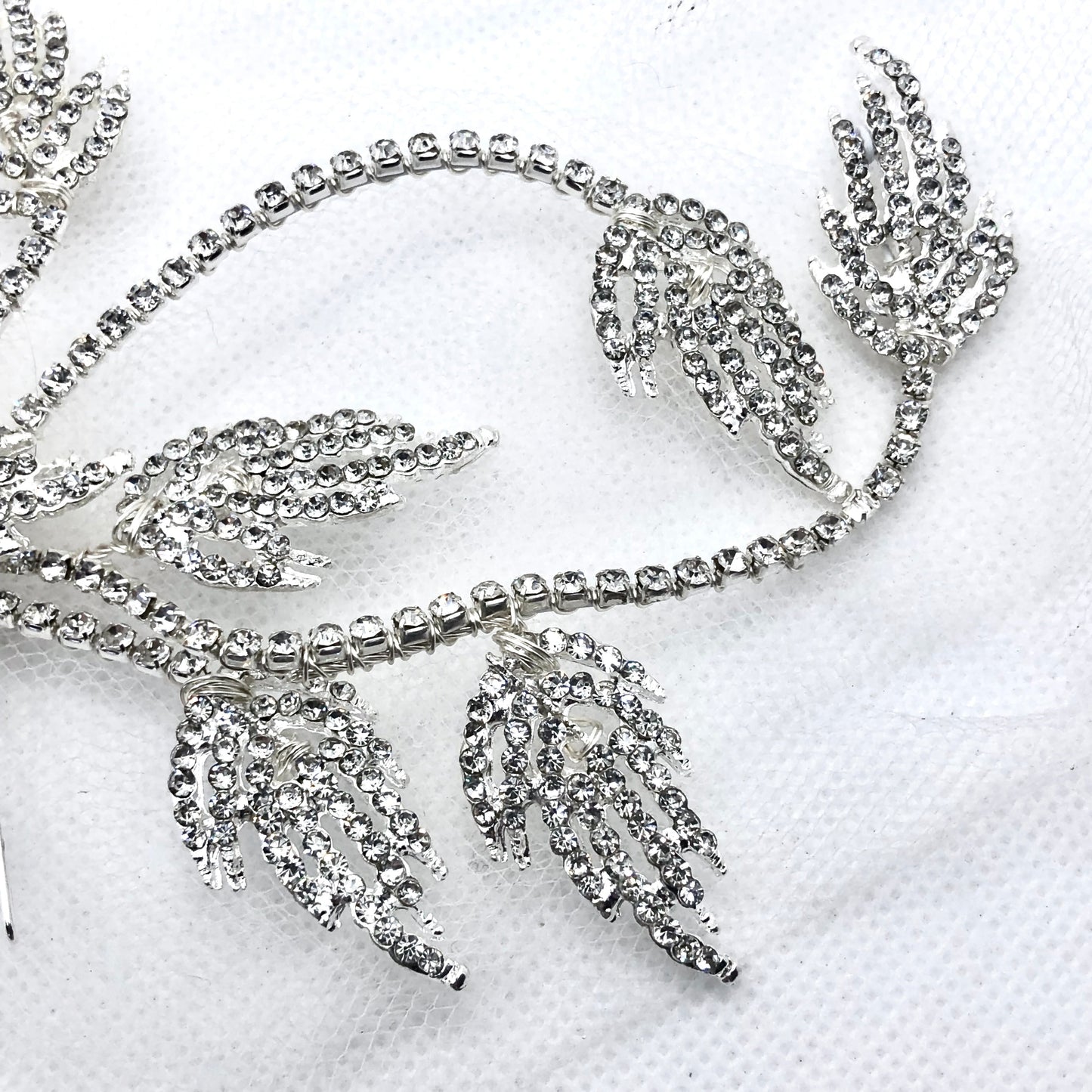 "Rolande" - Silver Crystal Bridal Hair Comb