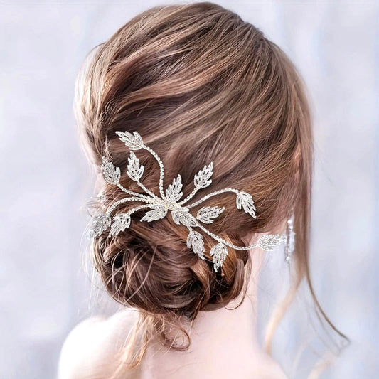 "Rolande" - Silver Crystal Bridal Hair Comb