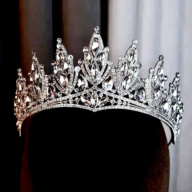 Thyme - Silver Wedding Rhinestone Tiara