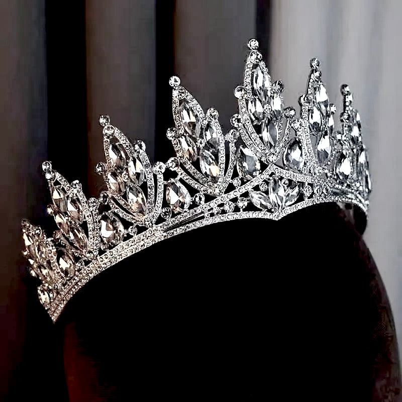 Thyme - Silver Wedding Rhinestone Tiara