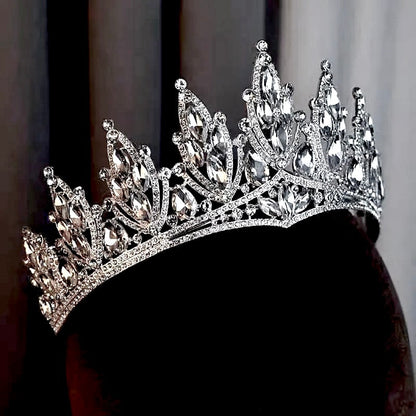 Thyme - Silver Wedding Rhinestone Tiara