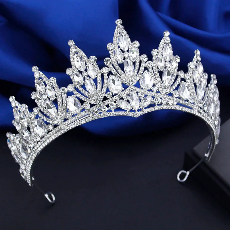 Thyme - Silver Wedding Rhinestone Tiara