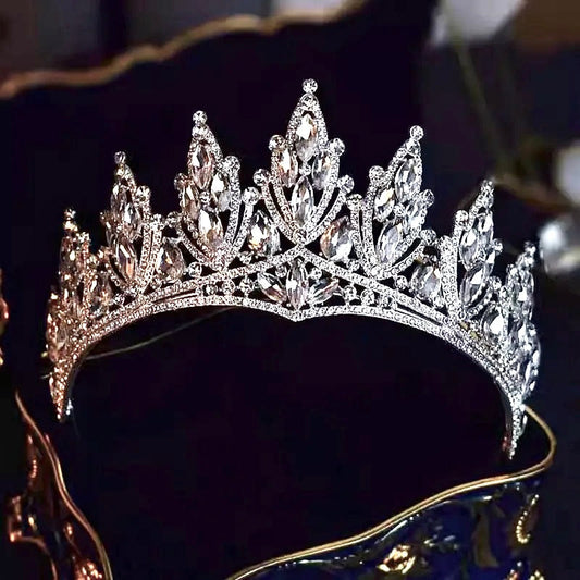 Thyme - Silver Wedding Rhinestone Tiara