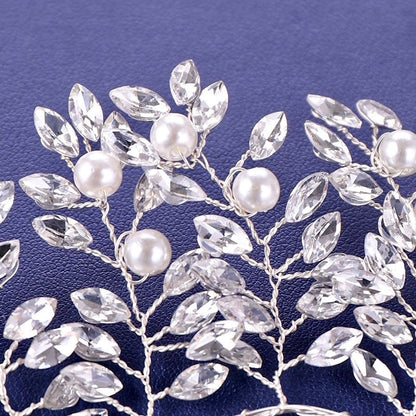 Natalie - Crystal Bridal Hair Accessory - Available in Silver and Yellow Gold