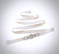 Indre - Silver Pearl and Crystal Bridal Belt/Sash