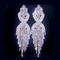 Mackenzie - Silver Rhinestone Bridal Earrings