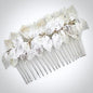 "Berta" - Silver Leaf Bridal Hair Comb