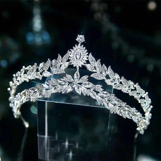 Valentina - Silver Crystal Bridal Tiara
