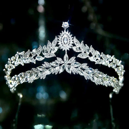 Valentina - Silver Crystal Bridal Tiara