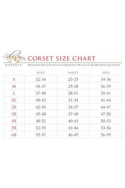 Top Drawer Rainbow Glitter PVC Steel Boned Underbust Corset w/Lace-Up Front