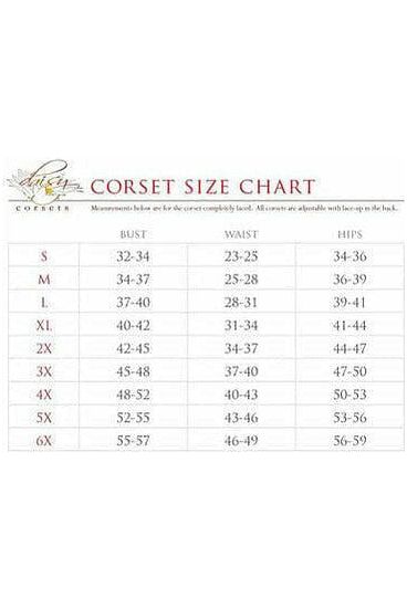 Lavish Black Collared Front Zipper Corset