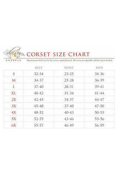 Top Drawer Pink Burlesque Underwire Curvy Cut Waist Cincher Corset