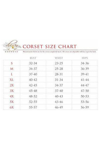 Top Drawer Faux Leather Steel Boned Corset