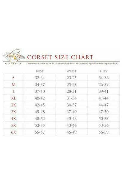 Top Drawer White Satin Double Steel Boned Curvy Cut Waist Cincher Corset w/Lace-Up Sides