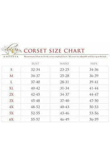 Top Drawer Plum Brocade Steel Boned Corset