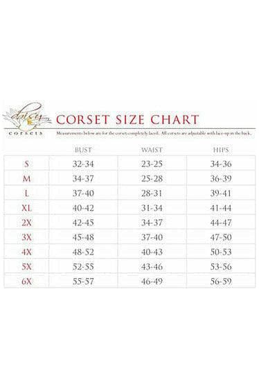 Top Drawer Plum Brocade Steel Boned Corset