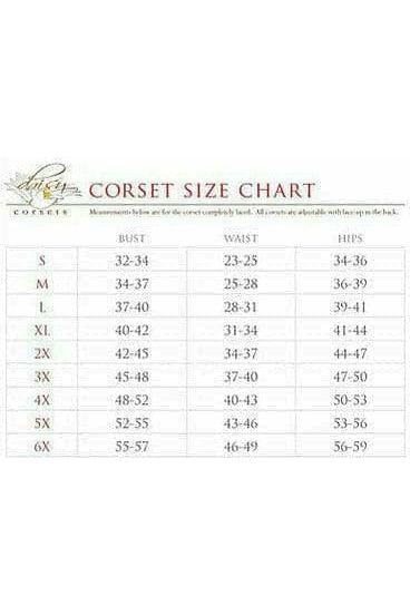 Lavish Dark Green Brocade Corset