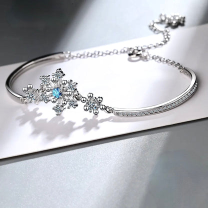 Minou - Snowflake Blue Bridal Bracelet