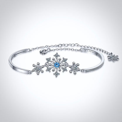 Minou - Snowflake Blue Bridal Bracelet