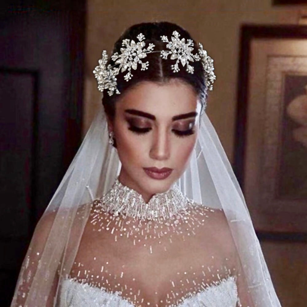 Eira - Winter Snowflake Bridal Headband