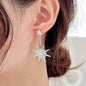 Viera - Star Cubic Zirconia Bridal Earring Jackets