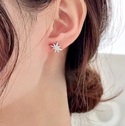 Viera - Star Cubic Zirconia Bridal Earring Jackets