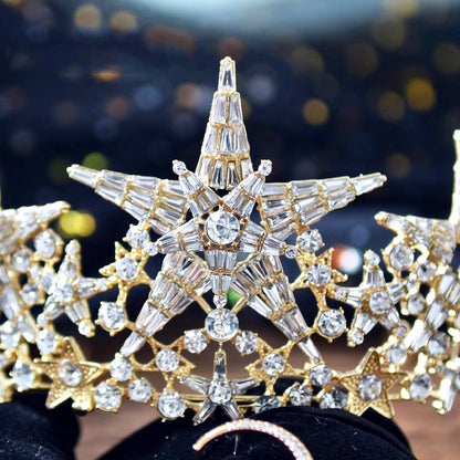 Andromeda - Star Wedding Tiara - Available in Gold and Silver