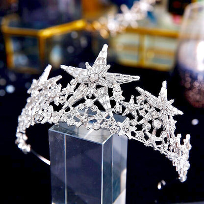 Andromeda - Star Wedding Tiara - Available in Gold and Silver