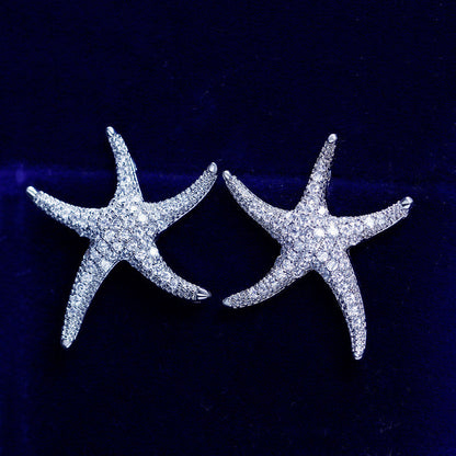 Marbella - Pearl and Crystal Sea Star Bridal Earrings