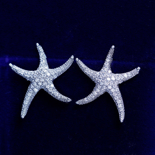 Marbella - Pearl and Crystal Sea Star Bridal Earrings