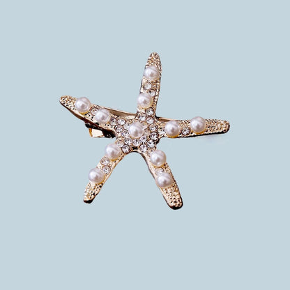 "Alani" - Starfish Bridal Hair Clip - Available in Gold and Silver