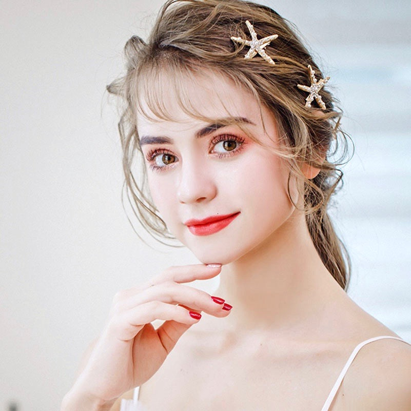 "Alani" - Starfish Bridal Hair Clip - Available in Gold and Silver